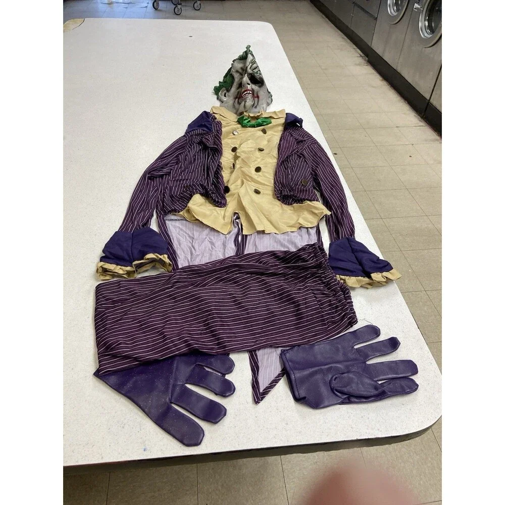 Worn once, Batman Joker 3 piece costume, The Dark Knight Trilogy, Medium - Picture 10 of 11